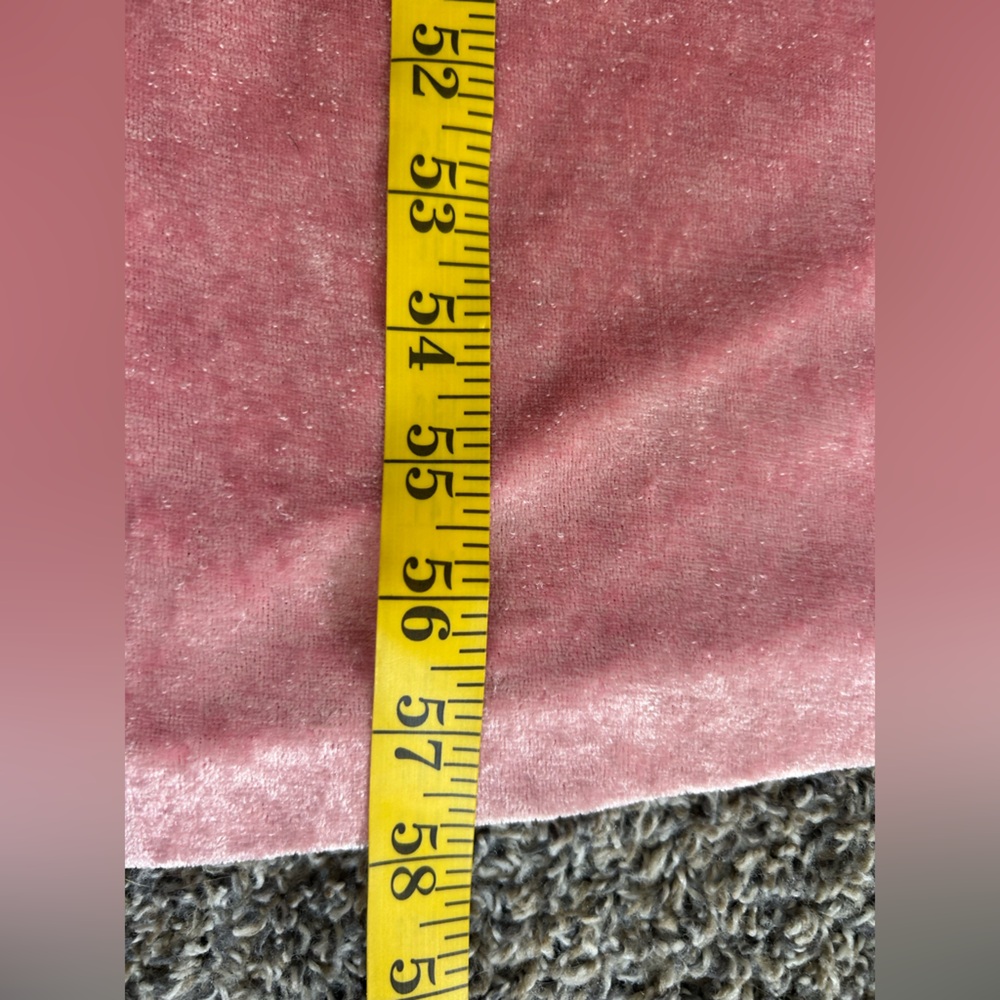 Niki-Lu 80s Vintage Women’s Crushed Pink Velvet Wrap-Around Robe Size Small - Picture 9 of 11